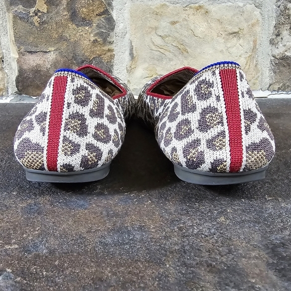 Rothys 10 Mocha Spot Leopard Print Loafers Slip On Shoes - Picture 6 of 10